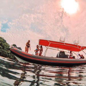 a boat on a body of water