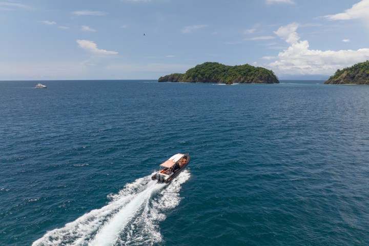 an island in the middle of a body of water